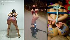 Exercising the Bound Slut Samantha in BDSM