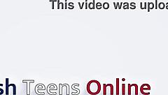 british 19 year old treats older boyfriend to oily fun.