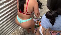 Capturing Stunning Women in Beach Dressing Rooms