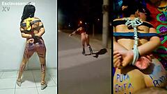 Exercising the Bound Slut Samantha in BDSM