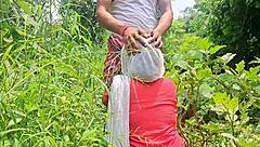 does girlfriend fuck friend in forest outdoor?