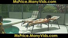 Stepmom Gives Handjob to Bullied Stepson Behind Scenes