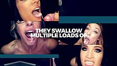 Gloryholesecrets has this hot busty blonde milf getting titty fucked and cumshot at the gloryhole