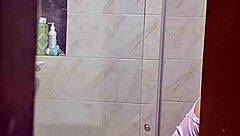 spying on my hot roommate as she showers and changes