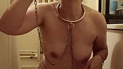 Slave Performs Auto-Session Uro Degradation With Dildo