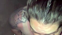 sunburned blonde surprises with deep sloppy blowjob thrill