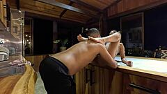Skinny Latina Creampied in Kitchen During Sneaky Fuck