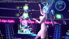 Hatsune Miku in bunny costume from Project Diva mod