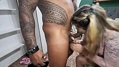 fuck me hard, the blonde begs