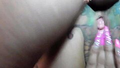 her huge shaft goes deep in tight backdoor