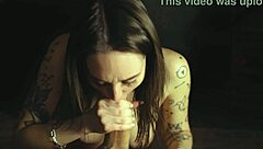 Close-up view of a sexy blowjob scene