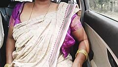 Indian aunty fucks son in law. Dirty talk in saree.