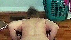 hot mature woman performs morning yoga