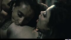 Mind-fucked girls get wet and messy in extreme lesbian sex compilation