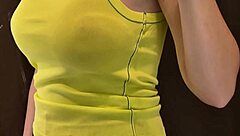 Big Tits Spied in Dressing Room with See-Through Outfit! 😍