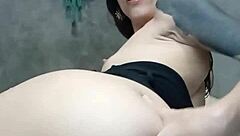 Young amateur girl uses toys to fuck her hot ass in hardcore anal sex