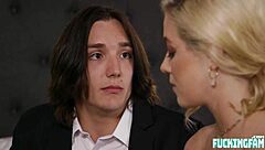 River lynn and sophia locke kiss and fuck in hardcore deepthroat at holiday party