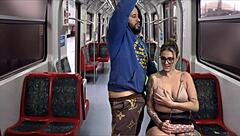 Boldly Fucked Hot Secretary On Public Train