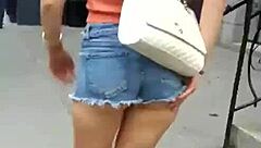 Watching Big Asses in Miniskirts on Street