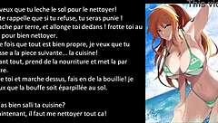 Ondine humiliates sissy with Pokemon-themed jerk off instructions and piss