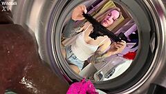 i'm just washing up then riding this huge toy deep in my tight spot