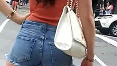 Watching Big Asses in Miniskirts on Street