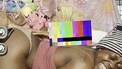 Casual Couch Fuck with Petite Ebony Babe on Florida Sofa