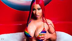 nicki minaj, redhead celebrity, talks about her sexy big tits and masturbation.