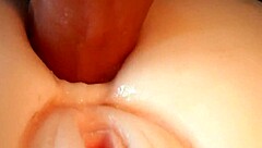 Beautiful pussy play with double penetration and blowjob