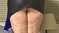 black cock shoots huge cum load all over my big fat ass