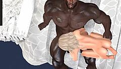 Huge hunk Clinton McDonald teaches wife to take huge black dick