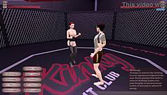 Kinky Fight Club Showdown: Losing Hard Against Kat!