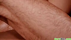 sexy busty blonde masseuse cherry kiss enjoys big dick milan ponjevic after wet nuru massage deep and hard