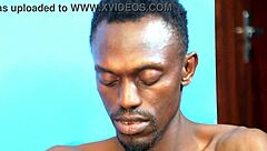 Naija ebony maturbating her pussy because of bbc