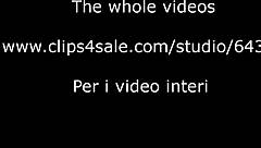 Daria tramples and dominates slave with her feet