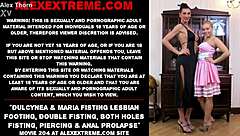 Dulcynea double fisting both holes with piercing and anal prolapse