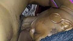 sucking the monster cock wet and hard