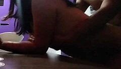 Beautiful babysitter gets horny in hotel room