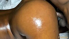 Horny stepmom's pussy stretched by stepson's massive black cock