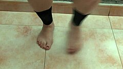 Sexy feet dancers perform enticing routines!