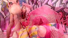 threesome and double anal with big tits and ass