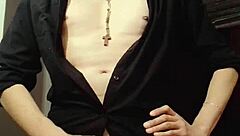 tutorial for masturbating in shirt with cum control