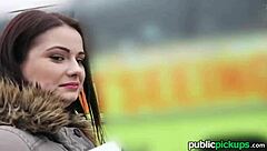 Oh wow, Nana's public pickup leads to hardcore milf cumshot outdoors!