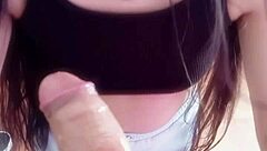 i enjoy watching my latina friend give a homemade blowjob with deep throat