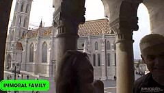 Hey, want to see this curvy beauty bent over for muff diving in a homemade threesome?