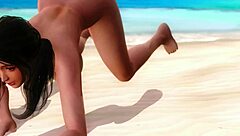 Sayuri says, 'This is my private beach paradise'