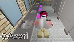 Me follo a mi amiga en un baño público