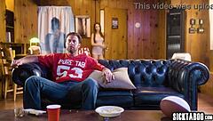 Stepdad's Team Lost, but Teen Charly Summer Offers Blowjob Consolation