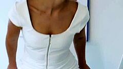 Stunning Lesbian Babes in Stockings Scissoring