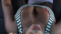 hardcore car sex rips clothes off milf's big tits